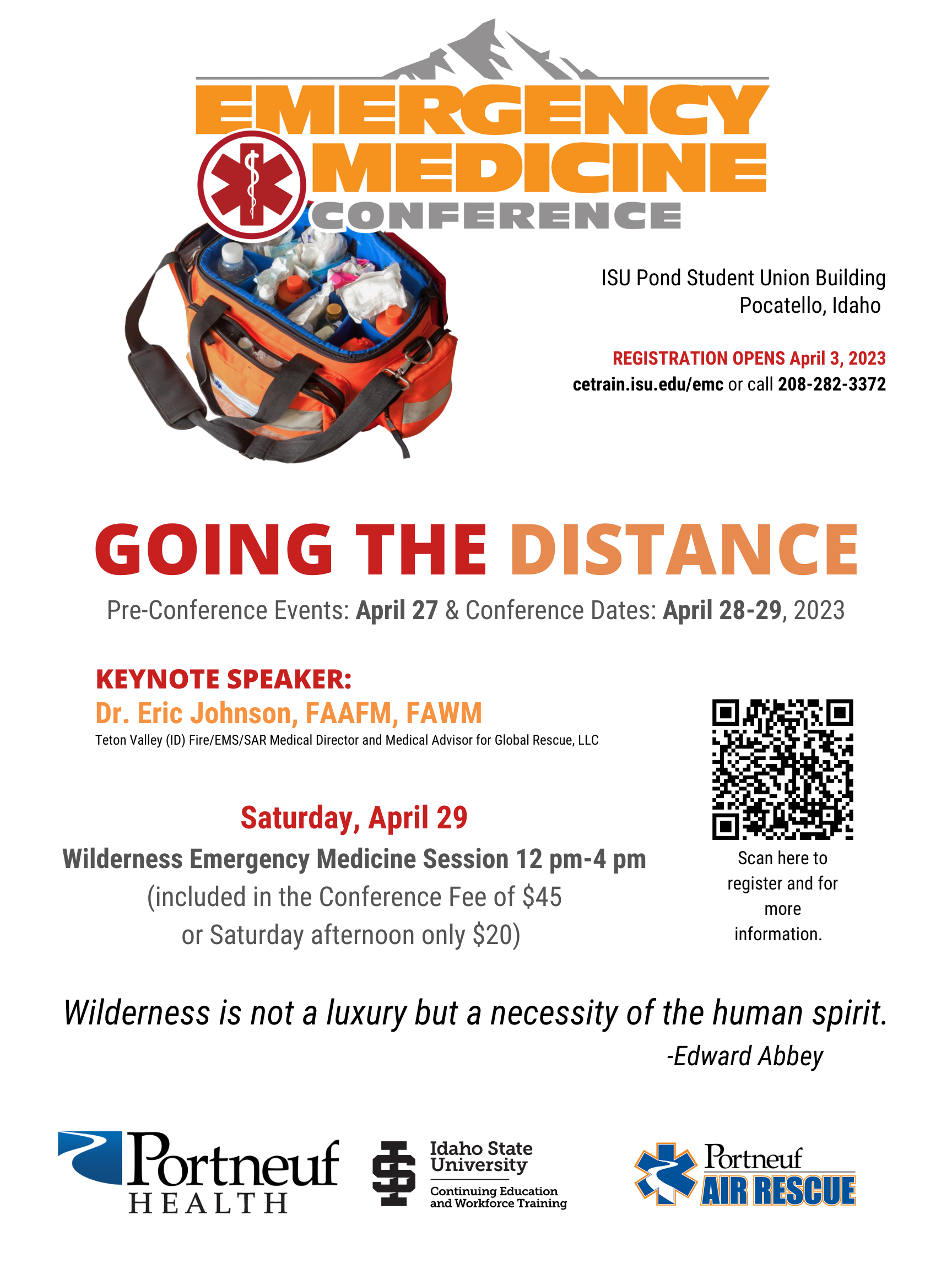 Emergency Medicine Conference 2023 - Wilderness Flyer Image