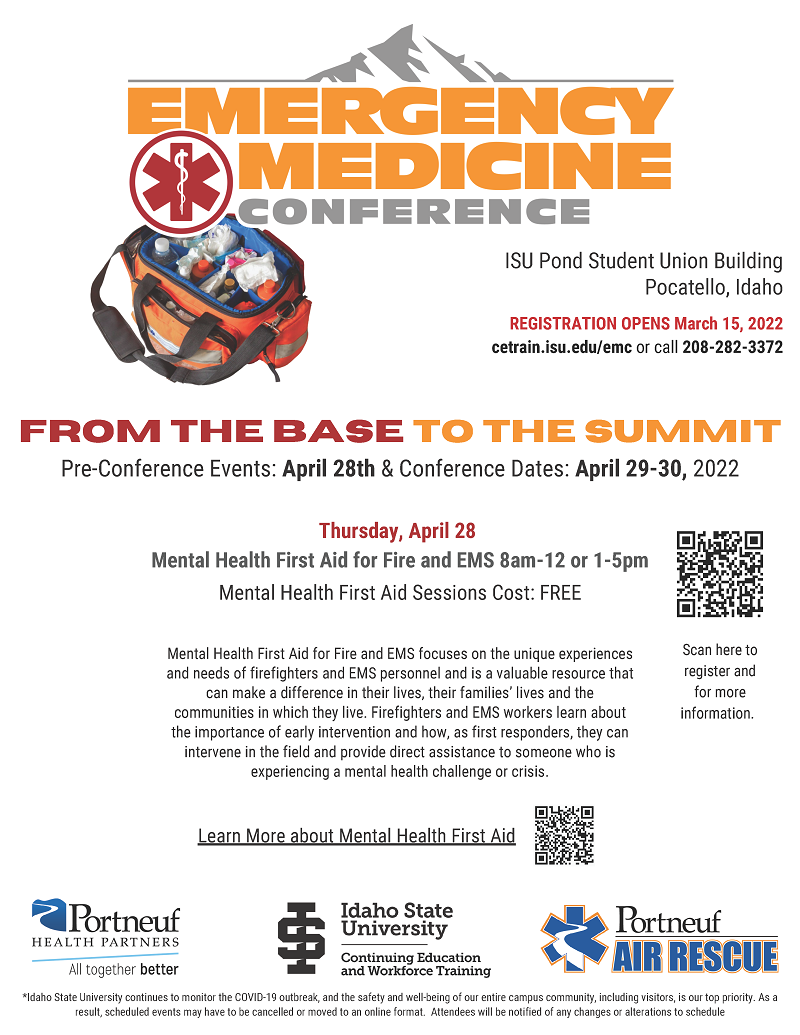 Emergency Medicine Conference | Isu Continuing Education And Workforce Training