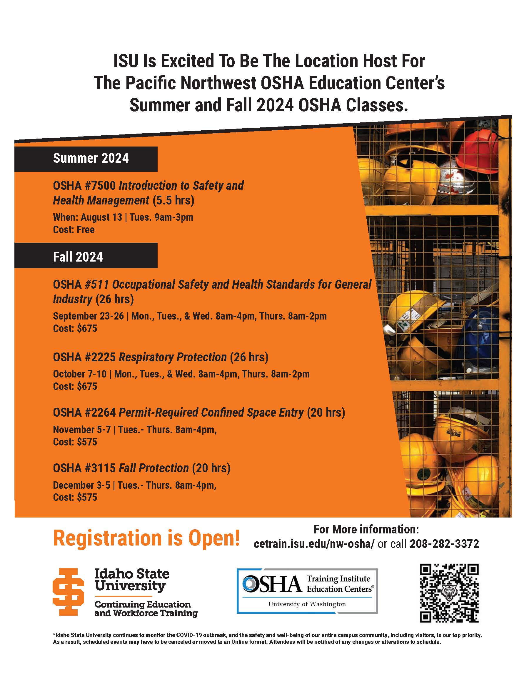 OSHA Fall 2024 Flyer