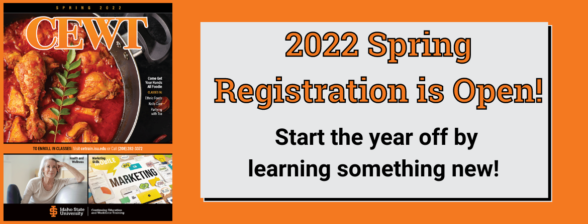 Spring 2022 Registration is Now Open - Register Now