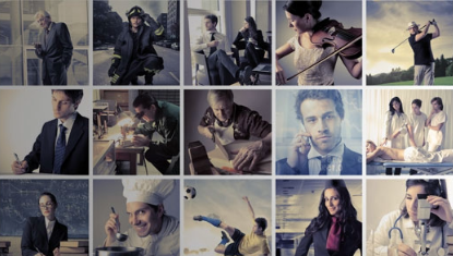 personal and professional photo collage